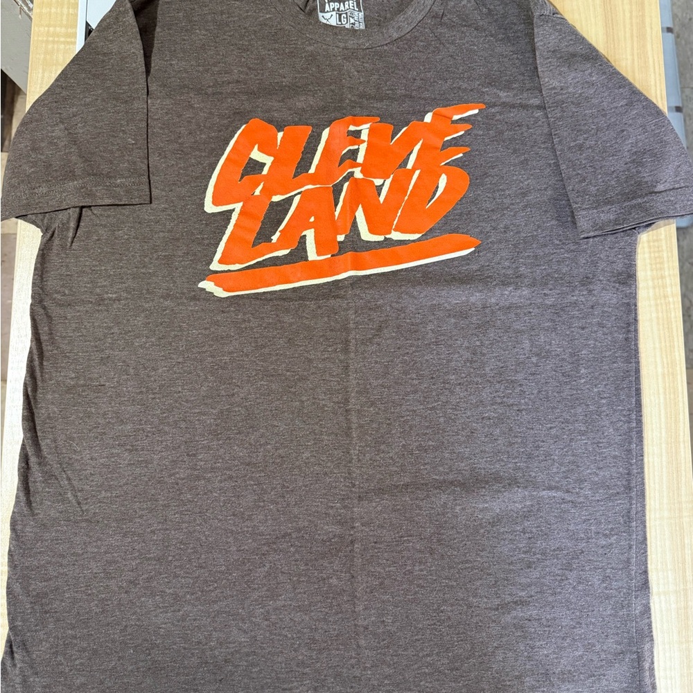 Thirty8 Apparel - Brown and Orange Cleveland Graphic Tee